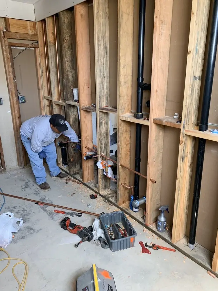 Commercial rough-in plumbing for Water Heater Replacement in Jonesboro